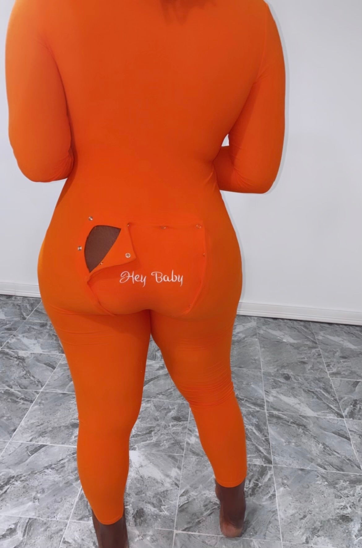 Hey Baby Buttflap Onesie