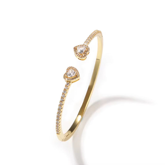 Double Heart Bracelet