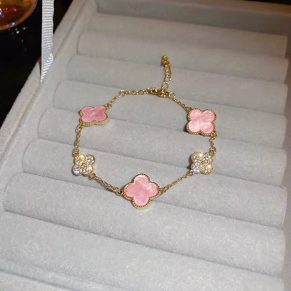 Two Toned Clover Bracelet